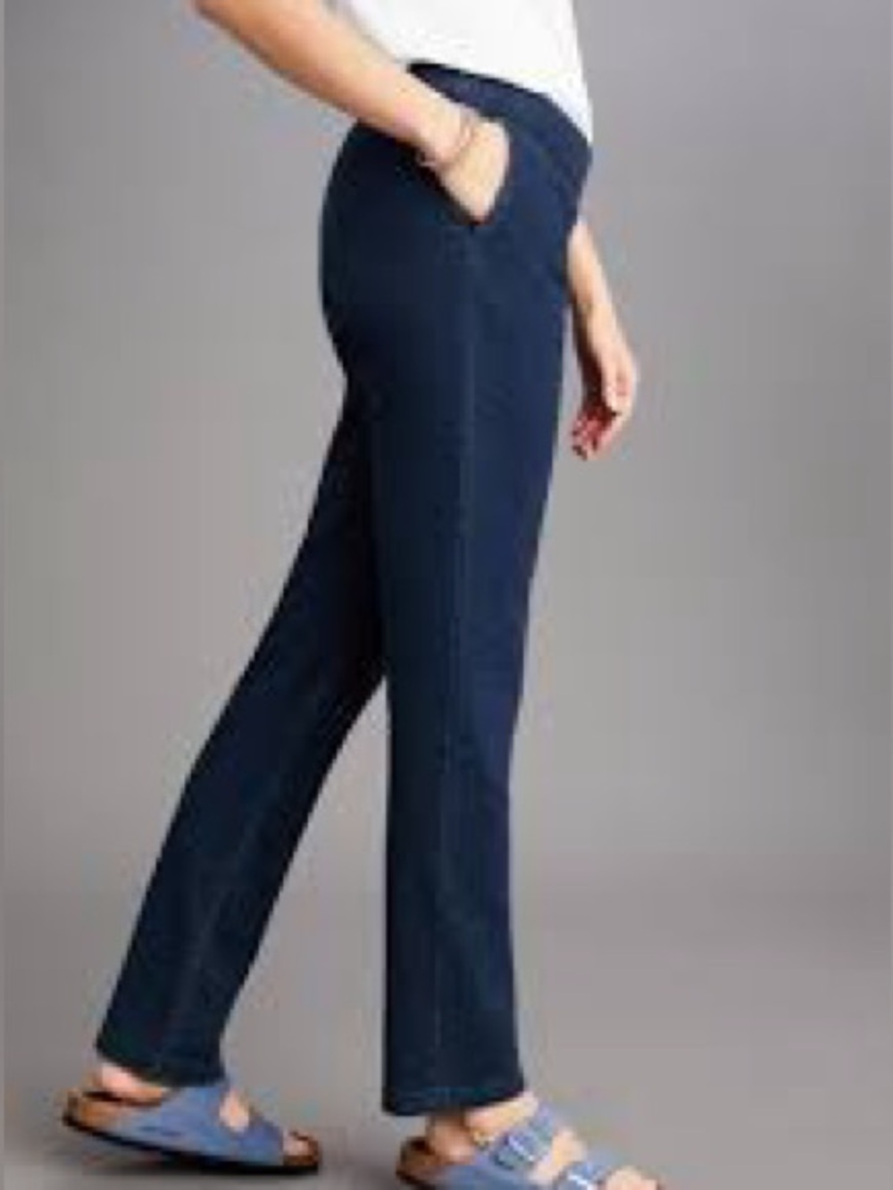 J Jill denim Knit pull on pants Jeans